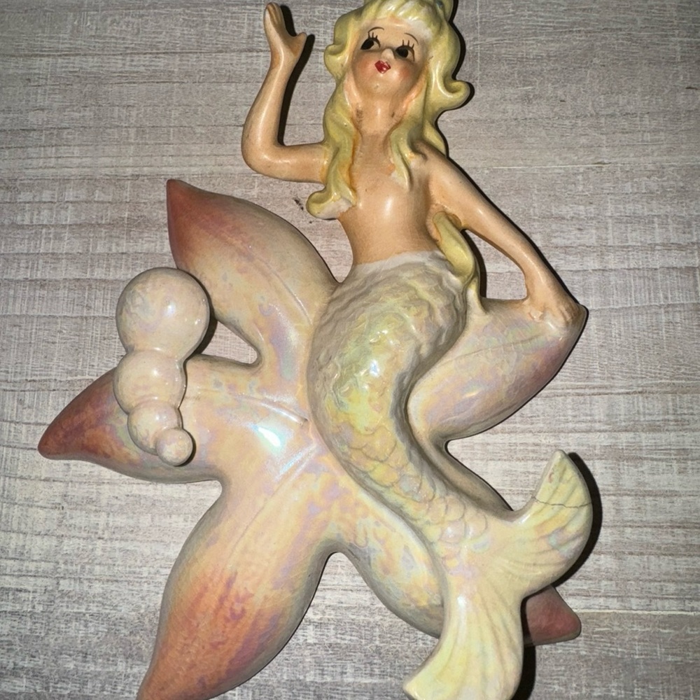 Vintage Lefton Mermaid Kitschy Pinup